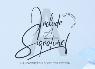 Include A Signature Script Font
