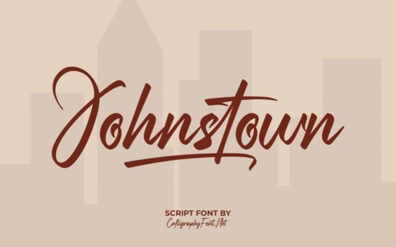 Johnstown Script Font