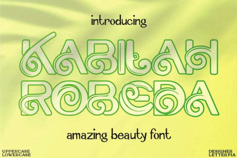 Kabilah Robeda Display Font