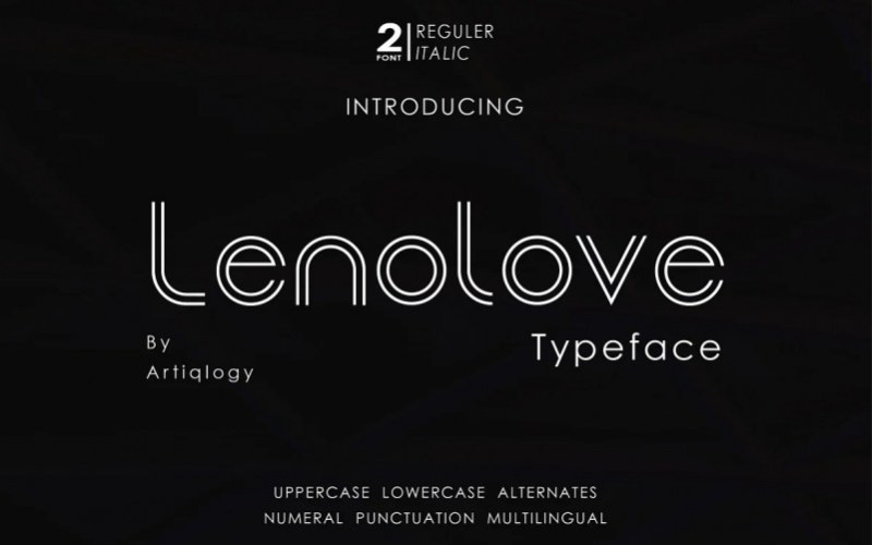 Lenolove Display Font