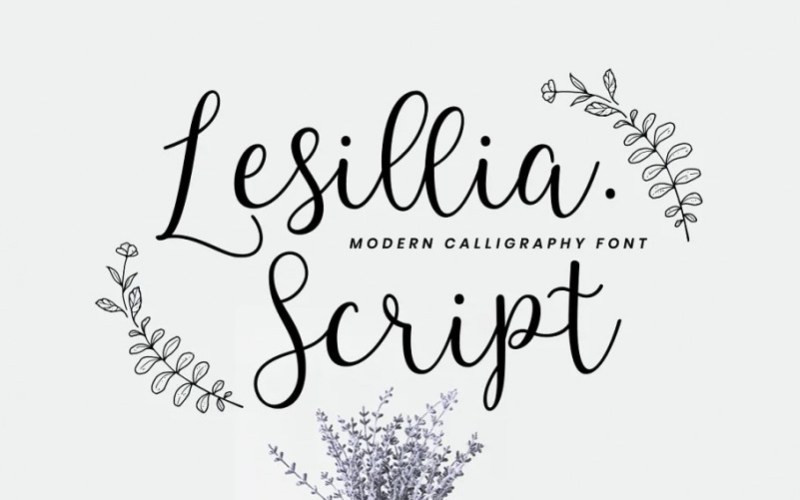 Lesillia Calligraphy Font