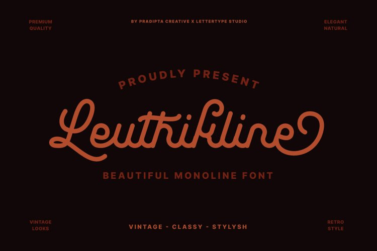 Leuthikline Script Font