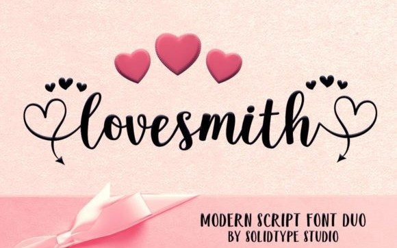 Lovesmith Calligraphy Font Duo