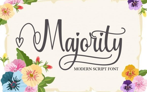 Majority Calligraphy Font
