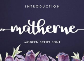 Matherne Script Font