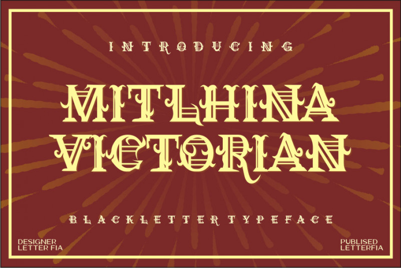 Mitlhina Victorian Display Font