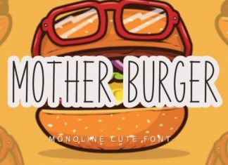 Mother Burger Display Font