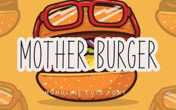 Mother Burger Display Font