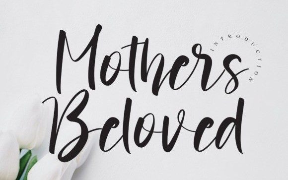 Mothers Beloved Calligraphy Font