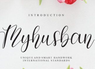 Myhusban Calligraphy Font