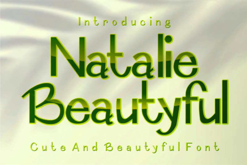 Natalie Beautyful Display Font