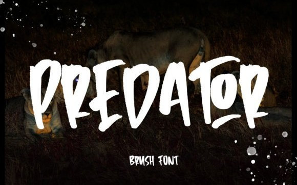 Predator Brush Font
