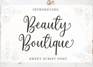 Beauty Boutique Calligraphy Font