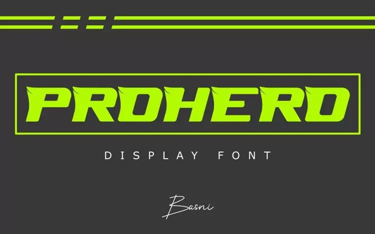 PROHERO Display Font