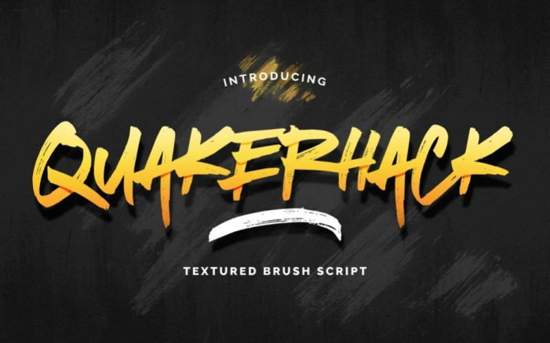 Quakerhack Brush Font