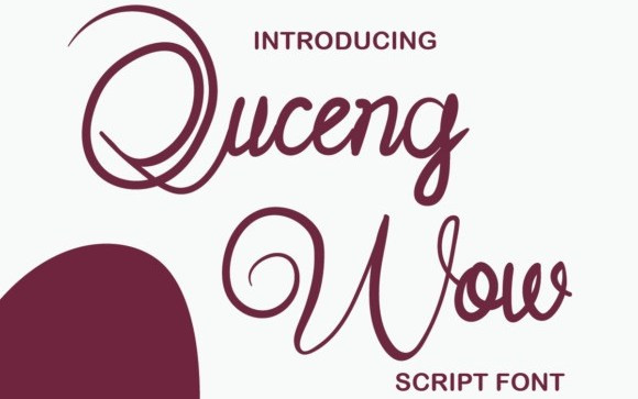 Quceng Woc Script Font