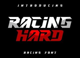 RACING HARD Display Font