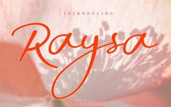 Raysa Script Font