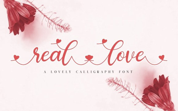 Reallove Calligraphy Font