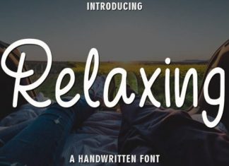 Relaxing Handwritten Font