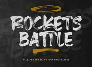 Rockets Battle Brush Font