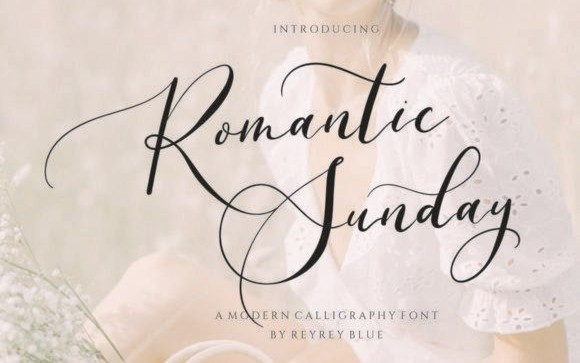 Romantic Sunday Calligraphy Font