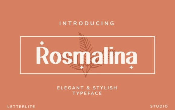 Rosmalina Display Font