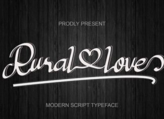 Rural Love Script Font