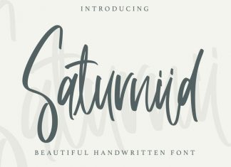 Saturniid Script Font
