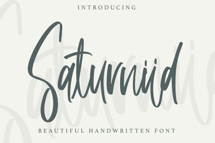Saturniid Script Font