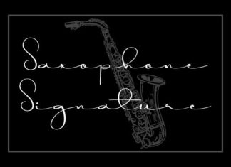 Saxophone Handwritten Font