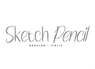 Sketch Pencil Brush Font