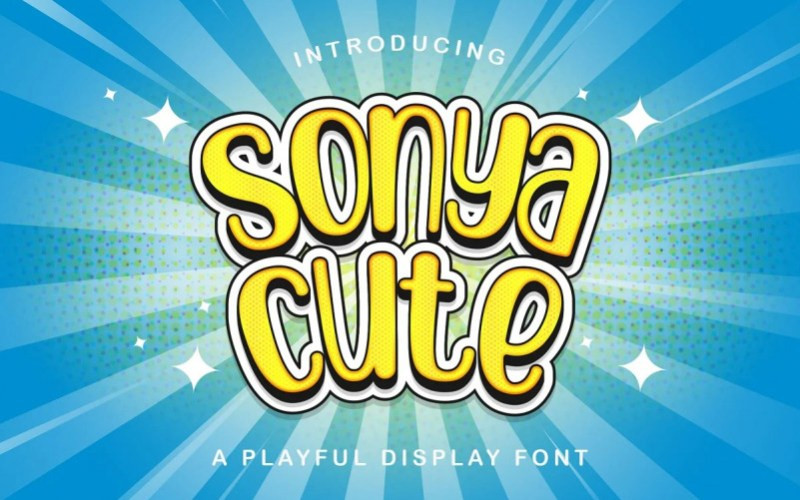 Sonya Cute Display Font