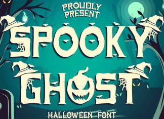 Spooky Ghost Display Font