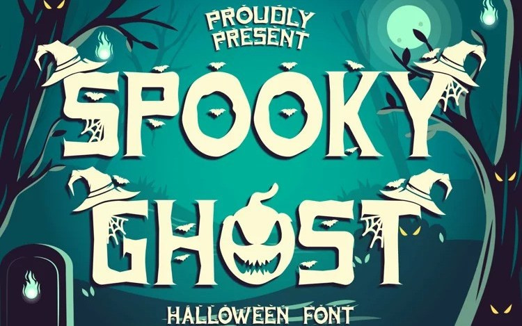 Spooky Ghost Display Font