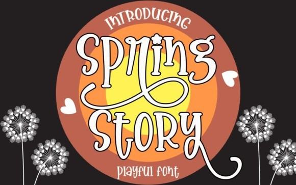Spring Story Display Font