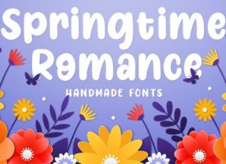 Springtime Romance Display Font