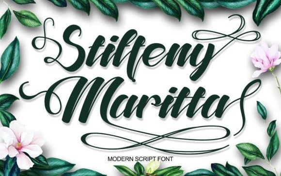 Steffeny Maritta Calligraphy Font