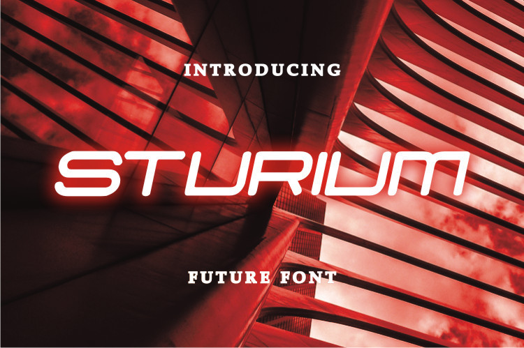 Sturium Display Font