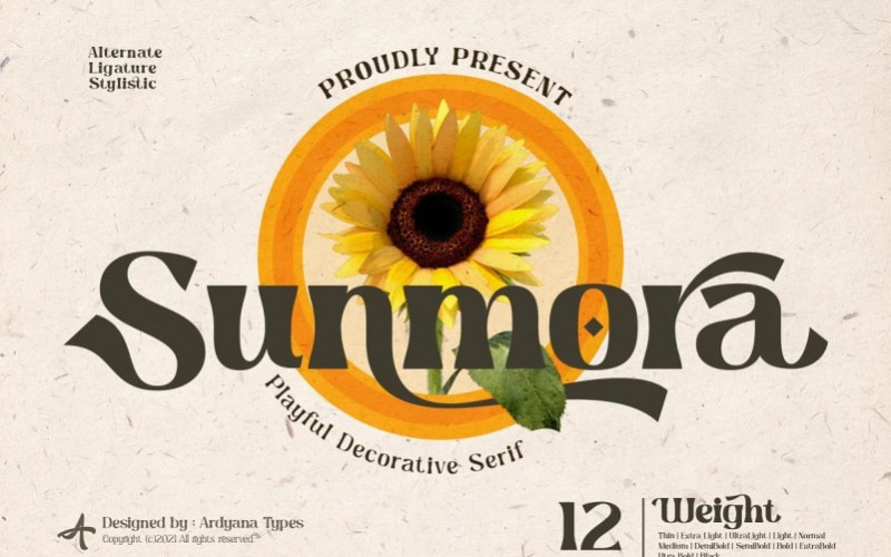 Sunmora Serif Font