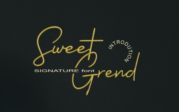 Sweetgrend Handwritten Font