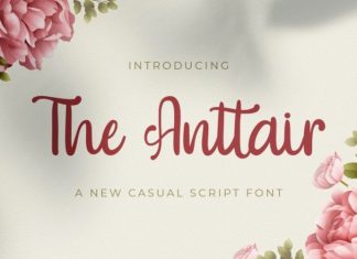 The Anttair Script Font