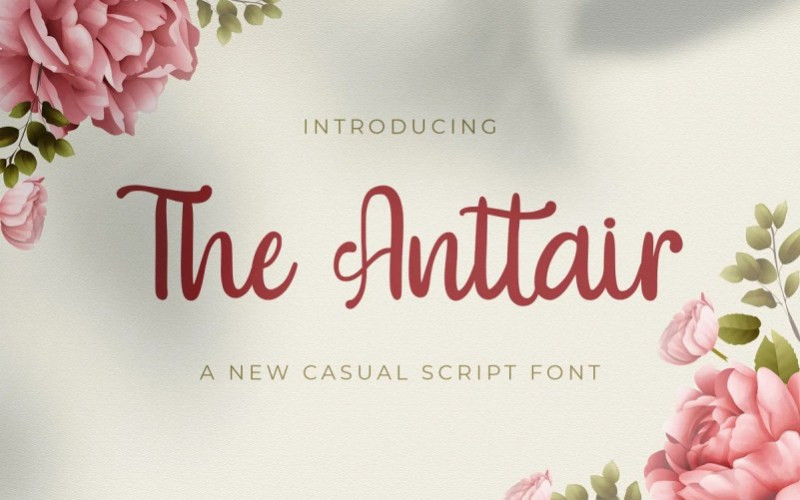The Anttair Script Font