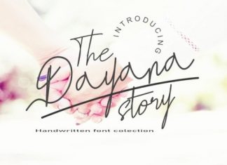The Dayana Story Handwritten Font