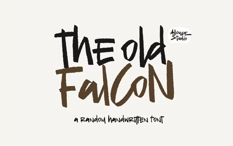 The Old Falcons Brush Font