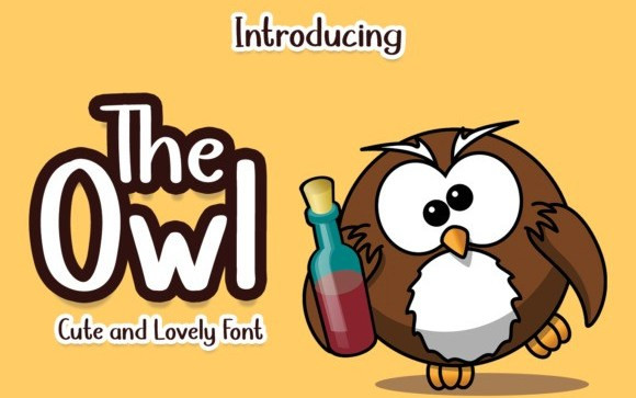 The Owl Display Font