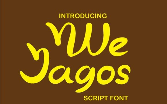We Jagos Script Font