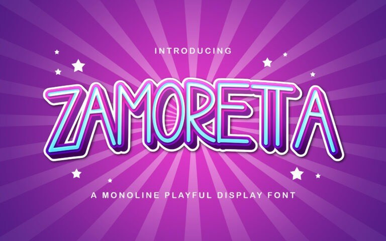 Zamoretta Display Font