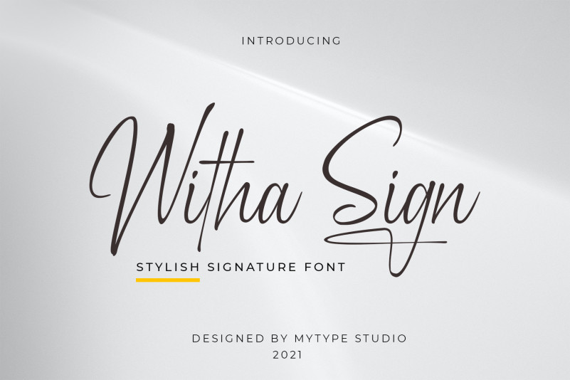 Witha Sign Script Font