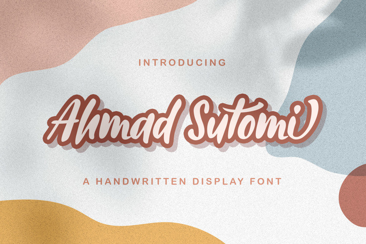 Ahmad Sutomi Script Font